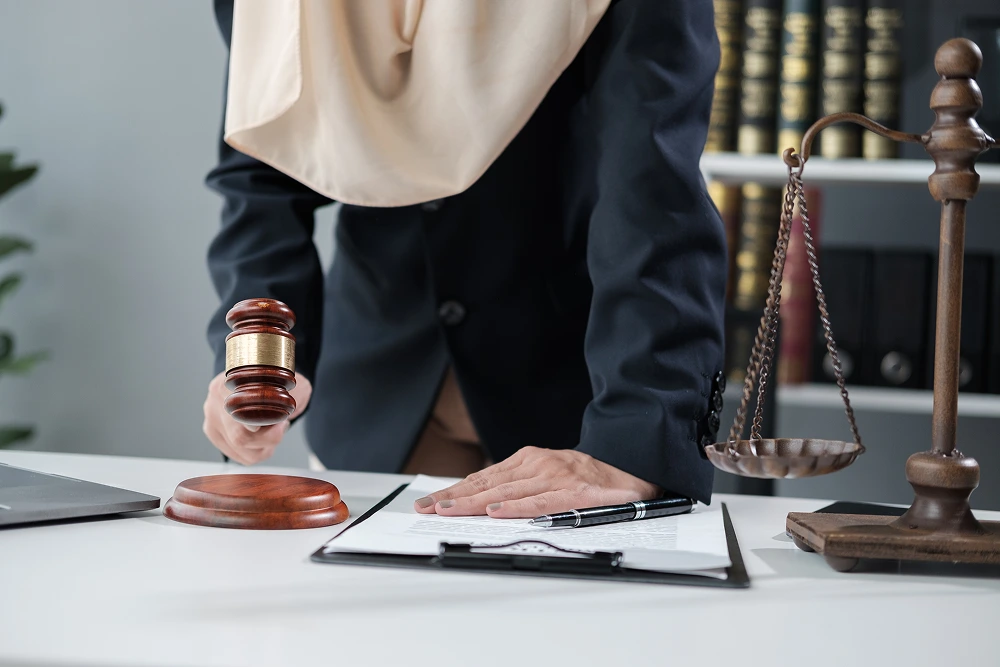Lawyer in the office