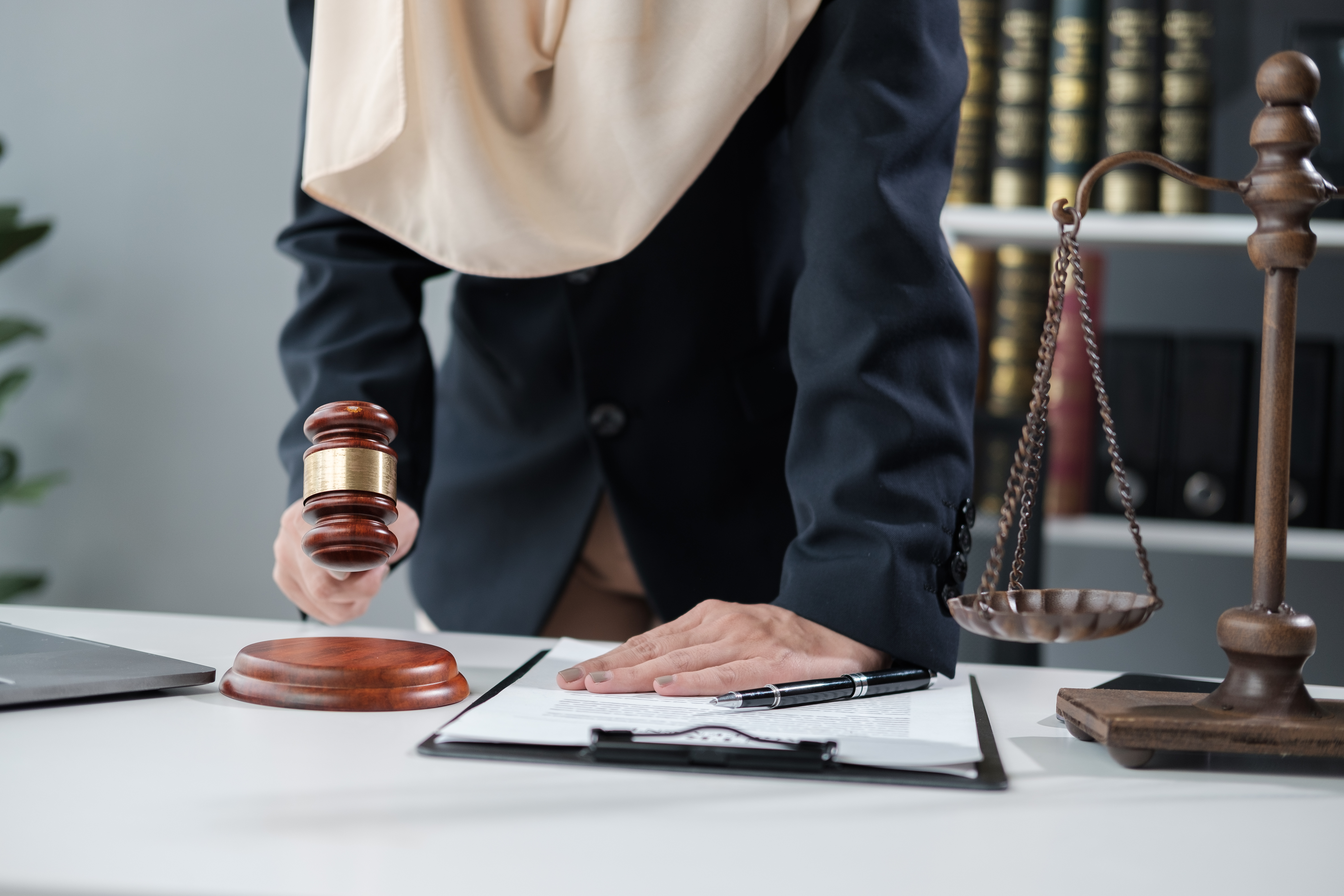 lawyer in the office