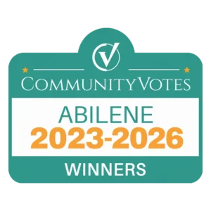 abilene community votes 2023-2026 badge